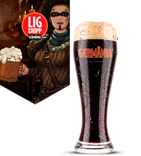 Copo de chopp escuro